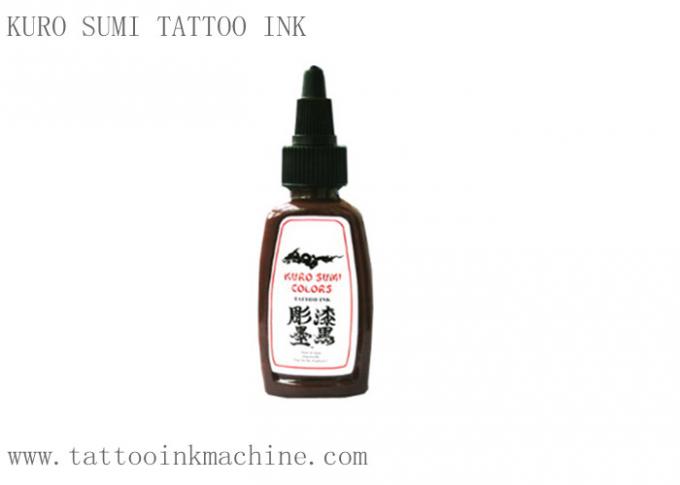 Tinta eterna Kuro Sumi 1OZ del tatuaje del color de Brown para el tatuaje permanente del cuerpo del maquillaje 0